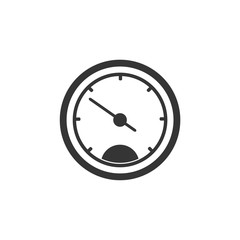 Poster - Speedometer icon template black color editable. Speedometer symbol vector sign isolated on white background. Simple logo vector illustration for graphic and web design.