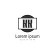 © Robani - Initial KK logo template with modern frame. Minimalist KK letter logo vector illustration