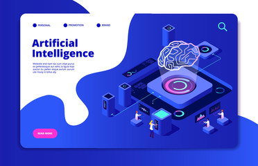 artificial intelligence concept. ai smart technology brain networking neural intelligent solutions f