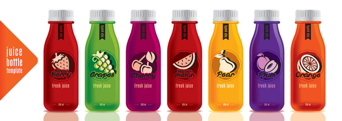 Ready design juice bottle set