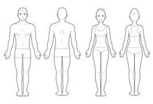 Male And Female Body Chart
