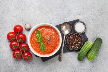 Wall Mural - Cold gazpacho soup