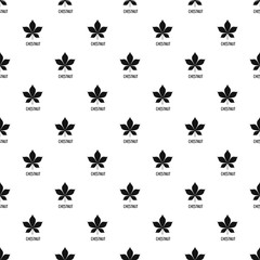 Poster - Chestnut leaf pattern seamless vector repeat geometric for any web design