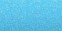 The Surface Of The Water In The Pool, Top View. Vector Blue Summer Background (size 2:1). EPS 10.