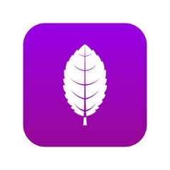 Wall Mural - Plum leaf icon digital purple for any design isolated on white vector illustration