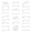 © barbaliss - White Ribbon Set Isolated White Background
