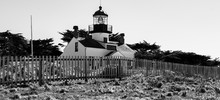 Point Pinos Lighthouse Is An Emblem Of Pacific Grove, California. Point Pinos Lighthouse Was Lit On 1855, To Guide Ships On The Pacific Coast Of California. It Is The Oldest Operating Lighthouse.