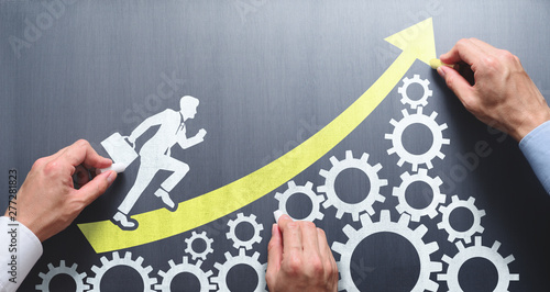 Cuadros en Lienzo Business management and teamwork concept
