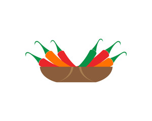 Hot Chili vector icon illustration