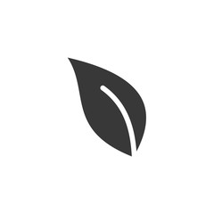 Fototapete - Leaf Nature icon template black color editable. Leaf Nature symbol vector sign isolated on white background. Simple logo vector illustration for graphic and web design.