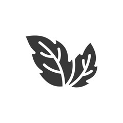 Aufkleber - Leaf Nature icon template black color editable. Leaf Nature symbol vector sign isolated on white background. Simple logo vector illustration for graphic and web design.