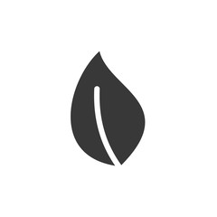 Aufkleber - Leaf Nature icon template black color editable. Leaf Nature symbol vector sign isolated on white background. Simple logo vector illustration for graphic and web design.