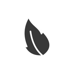 Aufkleber - Leaf Nature icon template black color editable. Leaf Nature symbol vector sign isolated on white background. Simple logo vector illustration for graphic and web design.