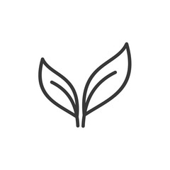 Poster - Leaf Nature icon template black color editable. Leaf Nature symbol vector sign isolated on white background. Simple logo vector illustration for graphic and web design.