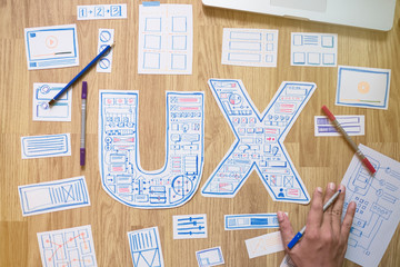 ux designer creative prototype graphic planning application development for web mobile phone . user 