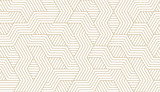 Abstract simple geometric vector seamless pattern with gold line texture on white background. Light modern simple wallpaper, bright tile backdrop, monochrome graphic element