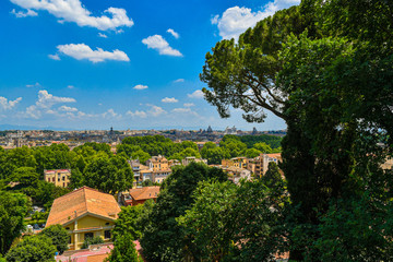 Wall Mural - Blick auf die ewige Stadt Rom 