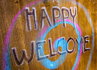 Poster - welcome sign