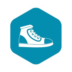 Athletic shoe icon. Simple illustration of athletic shoe vector icon for web