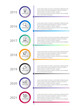 © zhaluldesign - timeline Infographic template with icons options or steps . circle infographic . business infographic for process diagram, presentations, workflow layout, banner, flow chart, info graph.