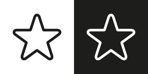 five-pointed star vector icon