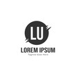 © Robani - Initial LU logo template with modern frame. Minimalist LU letter logo vector illustration