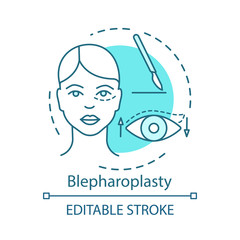 Wall Mural - Blepharoplasty concept icon