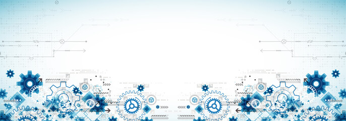 Wall Mural - abstract technology business background