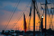 Tall Ships at Sunset Port of Call, Dock, Harbor, Water, Sea, Buffalo, New York, Sail, Mast