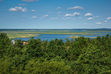 Wall Mural - A view from the Zielonka hill in Wolinski National Park, Poland