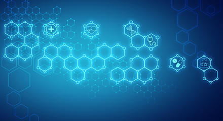 Abstract medical background