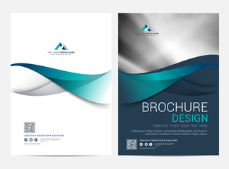 Wall Mural - brochure layout template, leaflet flyer cover design background