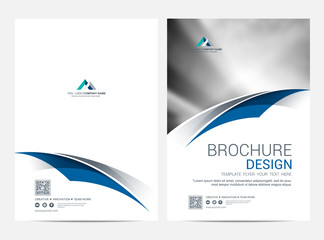 Wall Mural - brochure layout template, leaflet flyer cover design background