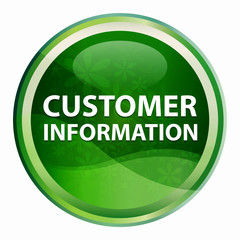 Canvas Print - Customer Information Natural Green Round Button