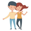 © Stockgiu - Teenager boy and girl cartoon design