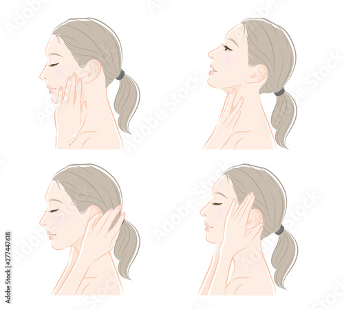 女性の横顔の表情イラスト Buy This Stock Vector And Explore Similar Vectors At Adobe Stock Adobe Stock