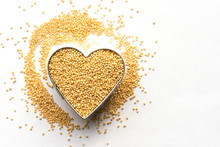 Amaranth Grain In A Heart Shape