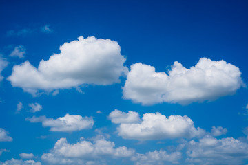 blue sky with white clouds..