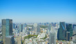 東京風景　六本木から望む皇居　丸の内　方面　2019　