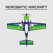 vector illustration of aerobatic aircraft mx2 plane