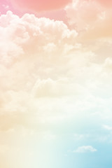 Wall Mural - cloud background with a pastel colour