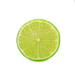 lime sliced isolated on white background
