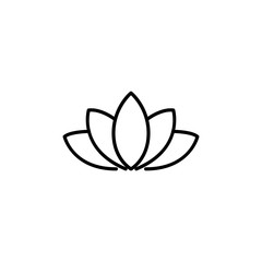 Sticker - Simple lotus line icon