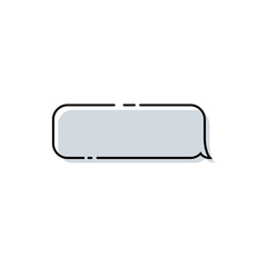 Wall Mural - message bubble. speech bubble icon. message in trendy flat design. speech bubble vector icon
