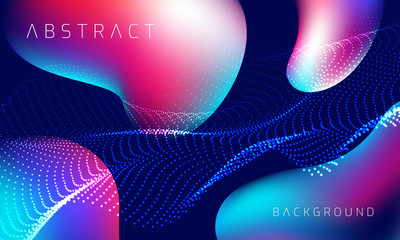 Wall Mural - colorful background with 3d style. modern liquid background. abstract background with mixing pink, b