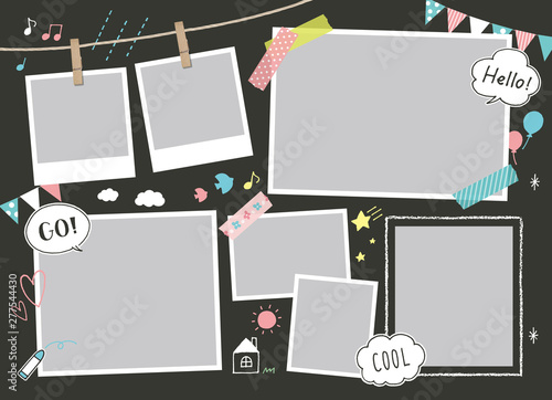かわいい手描きアルバムフレーム Stock Vector Adobe Stock かわいい手描きアルバムフレーム Stock Vector Adobe Stock