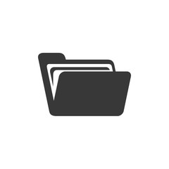 Poster - Folder icon template black color editable. Folder symbol vector sign isolated on white background. Simple logo vector illustration for graphic and web design.