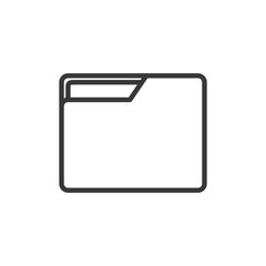 Poster - Folder icon template black color editable. Folder symbol vector sign isolated on white background. Simple logo vector illustration for graphic and web design.
