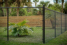 Black Chain Link Fence