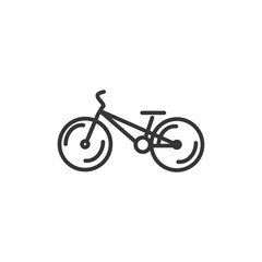 Aufkleber - Bicycle icon template black color editable. Bike symbol vector sign isolated on white background. Simple logo vector illustration for graphic and web design.